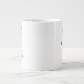 Grande Tasse Un Brontosaur Dessiné, Habillé Comme Frankenstein. (Devant)