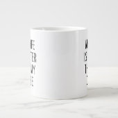Grande Tasse Un cadeau amusant pour mari Femme plus chaud que m (Devant)