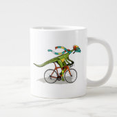 Grande Tasse Un Dinosaure Anabisetia À Vélo. (Droite)