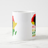 Grande Tasse Un Fier Noir Femme Noir Mois d'Histoire Drapeau (Devant)