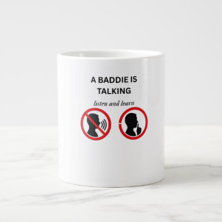 Grande Tasse Un méchant parle Écoutez et apprenez Mème - Ironiq