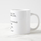 Grande Tasse "UN PEU EN RETARD !" (noir et blanc) (Droite)