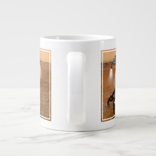 Grande Tasse Un Véhicule Ascent Quittant Mars. (Dos)