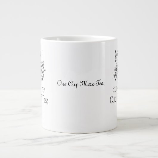 Grande Tasse Une Coupe Plus De Thé (Devant)