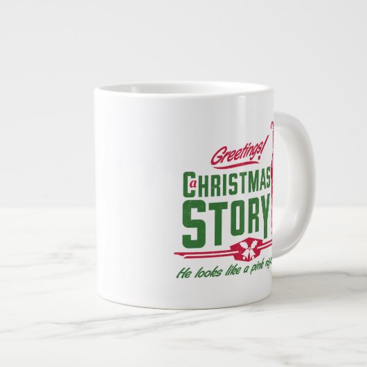 Grande Tasse Une histoire de Noël | Il ressemble à un cauchemar (Devant droit)