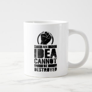 Grande Tasse Une Idée Ne Peut Être Détruite