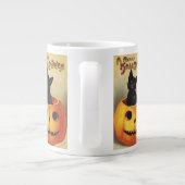 Grande Tasse Une joyeuse Halloween par Ellen Clapsaddle, Chat V (Dos)
