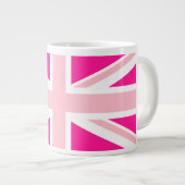 Grande Tasse Union Jack rose profond (Devant droit)