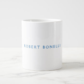 Grande Tasse Unique bleu clair bleu minimaliste moderne
