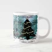 Grande Tasse Unique Christmas Tree Modern Holiday Design (Droite)