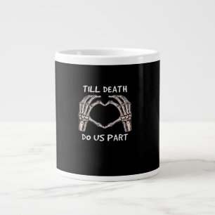 Grande Tasse Unisex Jusqu'À Ce Que La Mort Nous Part, Mariée À