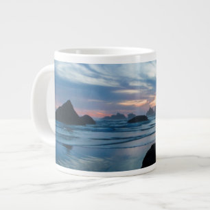 Grande Tasse USA, Oregon, Bandon Beach. Mouette sur pierre