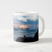 Grande Tasse USA, Oregon, Bandon Beach. Mouette sur pierre (Devant droit)