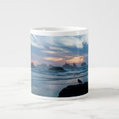 Grande Tasse USA, Oregon, Bandon Beach. Mouette sur pierre (Devant)