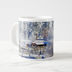 Grande Tasse USA, Washington, Méthow Valley, Barns in, USA, Wa