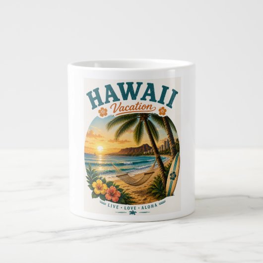 Grande Tasse Vacances à Hawaï (Devant)