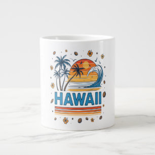 Grande Tasse Vacances à Hawaï Coucher de soleil 70S Plage