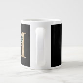 Grande Tasse Vacances d'hiver lettre initiale M (Dos)
