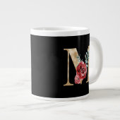 Grande Tasse Vacances d'hiver lettre initiale M (Devant droit)