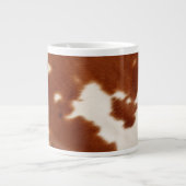Grande Tasse Vache blanche Brown (Devant)