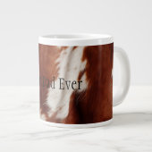 Grande Tasse Vache blanche Brown de l'Ouest (Devant droit)