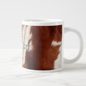 Grande Tasse Vache blanche Brown de l'Ouest (Droite)