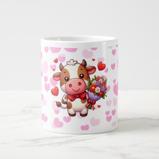 Grande Tasse Vache de la Saint Valentin (Devant)