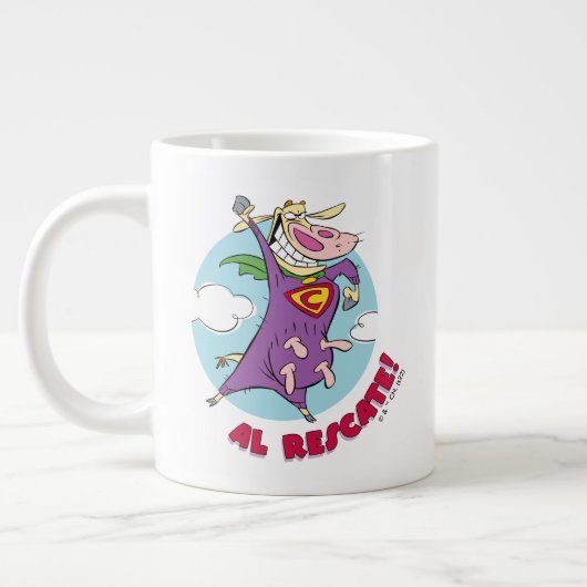 Grande Tasse Vache et poulet Super Vache Al Rescate! (Gauche)