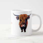 Grande Tasse Vache Highland avec nom modifiable (Droite)