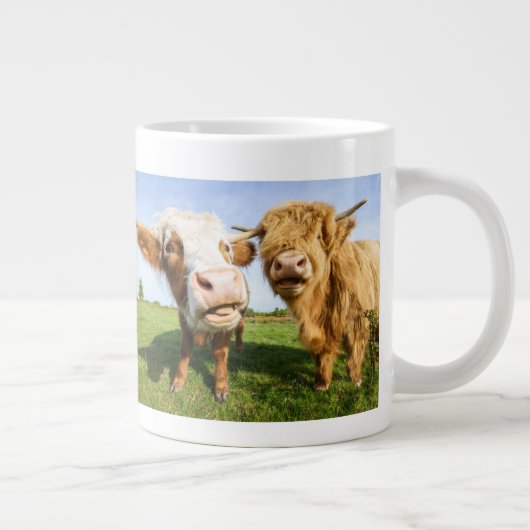 Grande Tasse Vaches amusantes des Highlands (Droite)