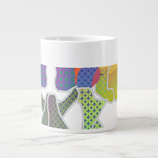Grande Tasse Vaches avec Motifs (Devant)