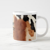 Grande Tasse Vachette animale à la crème Brown occidentale (Droite)
