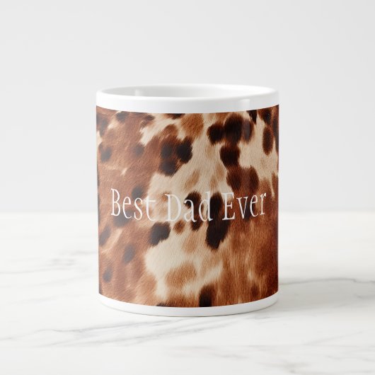 Grande Tasse Vachette blanche blanche blanche blanche Brown (Devant)