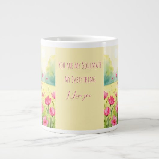 Grande Tasse Valentine, Tu es mon âme sœur, Mon Tout (Devant)