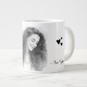 Grande Tasse Valentine's Day, I love You because you make me  (Devant droit)