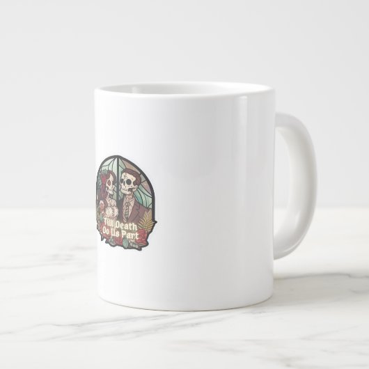 Grande Tasse Valentines Jusqu'À La Mort Faites-Nous Partie Clas (Devant droit)
