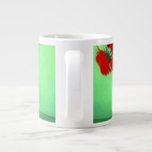 Grande Tasse Van Gogh Black Kitten Fleurs rouges (Dos)