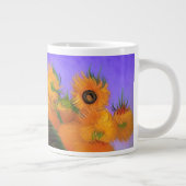 Grande Tasse Van Gogh Kitten noir avec des tournesols (Droite)
