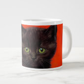 Grande Tasse Van Gogh Style Chat noir (Devant droit)