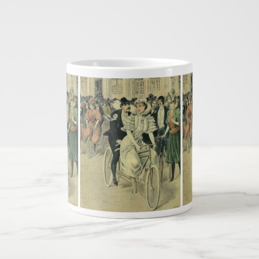 Grande Tasse Vélo neuf mariée et mariée Mariage victorienne (Devant)