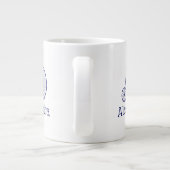 Grande Tasse Vélo Velocipede Penny Farthing vintage Blu (Dos)