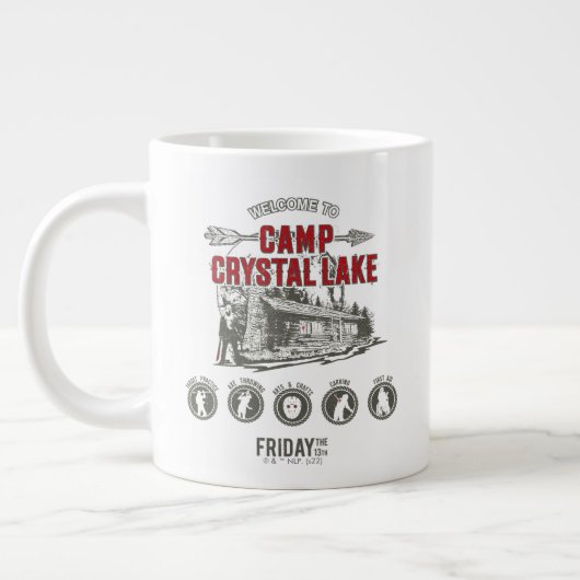 Grande Tasse Vendredi 13 | Bienvenue à Camp Crystal Lake (Gauche)