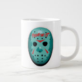 Grande Tasse Vendredi 13 | Graphique de masque de hockey bleu (Droite)
