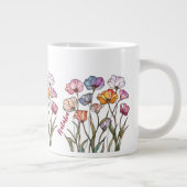 Grande Tasse Verre Fleur Sauvage (Droite)