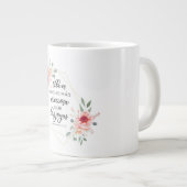 Grande Tasse verset de la Bible espagnole Proverbios 31:10 (Devant droit)