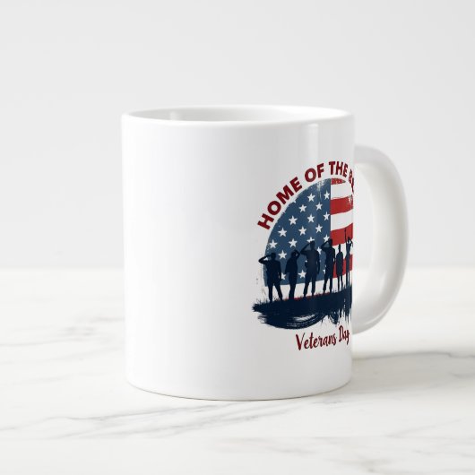 Grande Tasse Veterans Day Patriotic Tee (Devant droit)