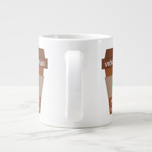 Grande Tasse Vétérinaire Alimenté Par Café (Dos)