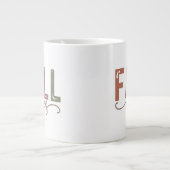 Grande Tasse Vibes d'automne arc-en-ciel (Devant)