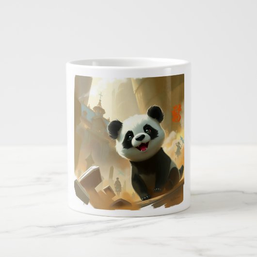 Grande Tasse Vibes de Panda Mignon (Devant)