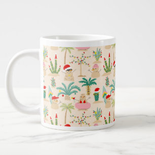 Grande Tasse Vibes de vacances tropicales Motif de Noël